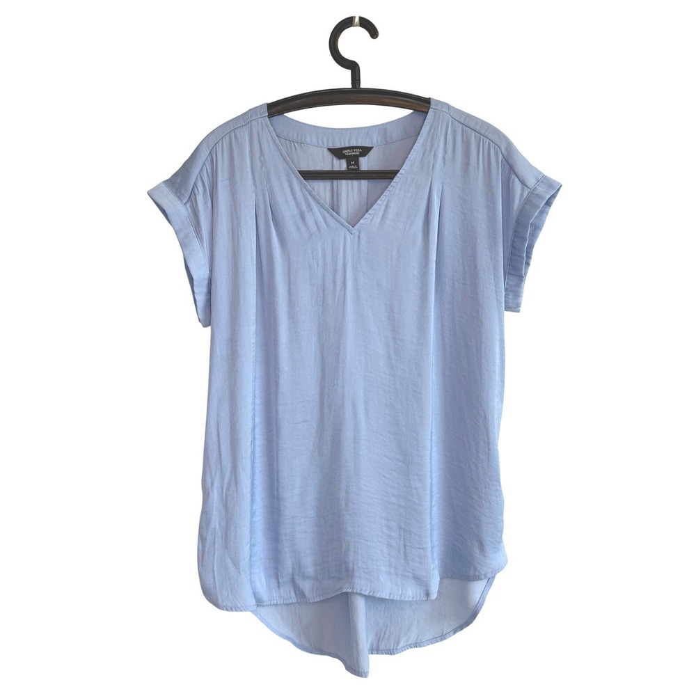 Simply Vera Vera Wang Med Short Cap Sleeve Top Dainty Fairy Feminine Layers